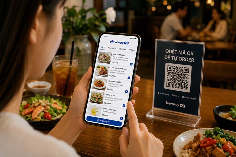 Order QR code tại resort